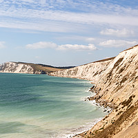 Buy canvas prints of Freshwater Cliffs Isle Of Wight by Wight Landscapes