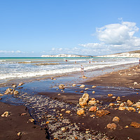 Buy canvas prints of Brook Bay Isle Of Wight by Wight Landscapes