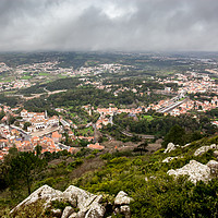 Buy canvas prints of Looking Down On Sintra Portugal by Wight Landscapes