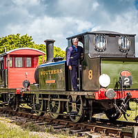 Buy canvas prints of A1X TERRIER CLASS 0-6-0T NO.W8 FRESHWATER by Wight Landscapes