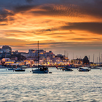 Buy canvas prints of Cowes Week Sunset by Wight Landscapes