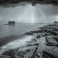 Buy canvas prints of Lightning at Bembridge Lifeboat Station by Wight Landscapes