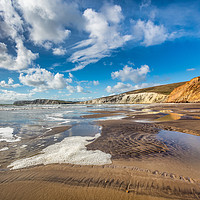Buy canvas prints of Compton Bay Beach Isle Of Wight by Wight Landscapes