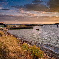Buy canvas prints of Newtown Quay Sunset Isle Of Wight by Wight Landscapes