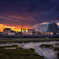 Buy canvas prints of PS Ryde Queen Sunrise by Wight Landscapes