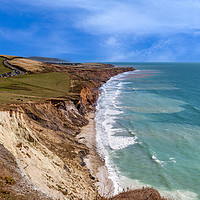 Buy canvas prints of Compton Bay Panorama isle of Wight by Wight Landscapes