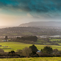 Buy canvas prints of Sandown From Brading Down by Wight Landscapes