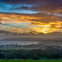 Buy canvas prints of Sandown Sunset Isle Of Wight by Wight Landscapes