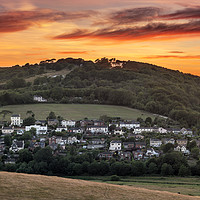 Buy canvas prints of Brading Sunset Isle Of Wight by Wight Landscapes