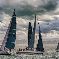 Buy canvas prints of RORC Race The Wight Cowes Isle Of Wight by Wight Landscapes