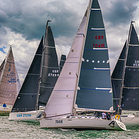 Buy canvas prints of RORC Race The Wight 2020 by Wight Landscapes