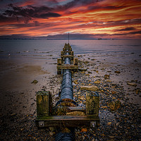Buy canvas prints of Seaview Outfall IOW by Wight Landscapes