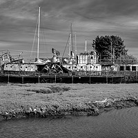 Buy canvas prints of PS Ryde Queen BW by Wight Landscapes