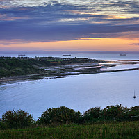 Buy canvas prints of Whitecliff Bay Sunrise by Wight Landscapes