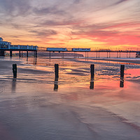 Buy canvas prints of Sandown Pier Sunrise Panorama by Wight Landscapes