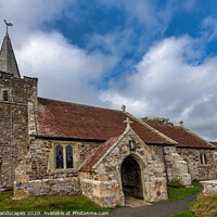 Buy canvas prints of St Peters and St Pauls Church Mottistone by Wight Landscapes