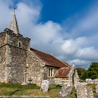 Buy canvas prints of St Peters and St Pauls Church Mottistone  by Wight Landscapes