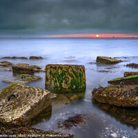 Buy canvas prints of Seaview Sunrise Sinkers by Wight Landscapes