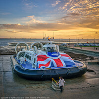 Buy canvas prints of Solent Flyer Sunrise by Wight Landscapes