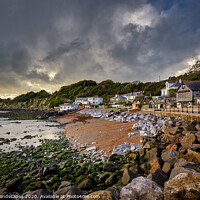 Buy canvas prints of Low Tide At Steephill Cove by Wight Landscapes