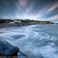 Buy canvas prints of Stormy Freshwater Bay by Wight Landscapes