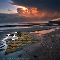 Buy canvas prints of Foreland Sunset Bembridge by Wight Landscapes