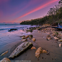 Buy canvas prints of Dusk At Priory Bay by Wight Landscapes