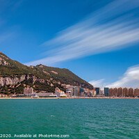 Buy canvas prints of The Rock Of Gibraltar by Wight Landscapes