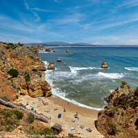 Buy canvas prints of Praia do Camilo Lagos Algarve Portugal by Wight Landscapes