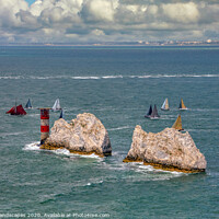 Buy canvas prints of Jolie Brise At The Needles by Wight Landscapes