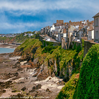 Buy canvas prints of Clifftop Maisons Granville by Wight Landscapes