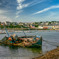 Buy canvas prints of Abandoned Fishing Boat Camaret-sur-Mer by Wight Landscapes