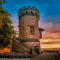Buy canvas prints of Appley Tower Sunset by Wight Landscapes