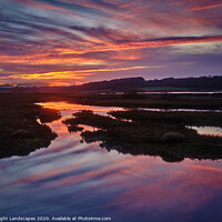 Buy canvas prints of Newtown Sunset Isle Of Wight by Wight Landscapes
