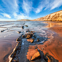 Buy canvas prints of Compton Beach by Wight Landscapes