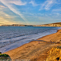 Buy canvas prints of Compton Bay Beach by Wight Landscapes