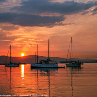 Buy canvas prints of Sunset In The Bay by Wight Landscapes