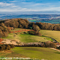 Buy canvas prints of St Catherines Hill Panorama by Wight Landscapes