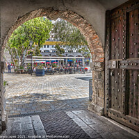 Buy canvas prints of Gates To The City Of Gibraltar by Wight Landscapes