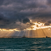 Buy canvas prints of Storm In The Bay by Wight Landscapes
