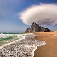 Buy canvas prints of Gibraltar Lavante Cloud by Wight Landscapes