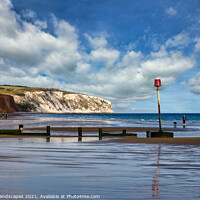 Buy canvas prints of Sandown Beach Isle Of Wight by Wight Landscapes