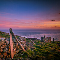 Buy canvas prints of Gore Cliff Sunset by Wight Landscapes