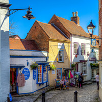 Buy canvas prints of Quay Street Lymington by Wight Landscapes