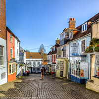 Buy canvas prints of Quay Street Lymington Hampshire by Wight Landscapes