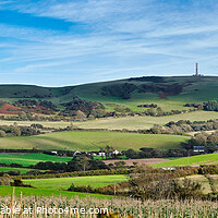 Buy canvas prints of Stenbury Down Isle Of Wight by Wight Landscapes