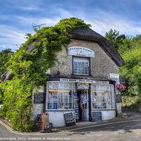 Buy canvas prints of Bats Wing Gift and Tea Shop by Wight Landscapes