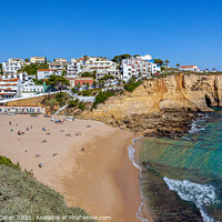 Buy canvas prints of Carvoeiro Beach Algarve Portugal by Wight Landscapes
