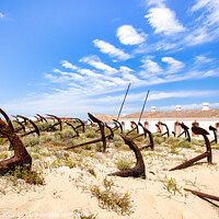 Buy canvas prints of Anchor Cemetery Praia do Barril by Wight Landscapes