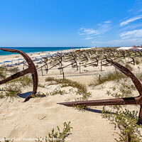 Buy canvas prints of Barril Beach Algarve Portugal by Wight Landscapes